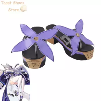 Сангономия Кокоми Обувь для косплея с милыми бантами GenshinImpact Косплей Опора Хэллоуин Карнавальные ботинки Костюм Опора