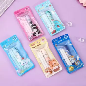 Sanrio 12 шт. ластик с прессом Kawaii Hello Kitty канцелярские товары высокое качество детский ластик набор милый мультяшный подарок оптовая продажа