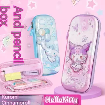 Sanrio, 2 шт., карандаш Kuromi Cinnamorol, Женский карандаш большой емкости, фотокарандаш без запаха, оптовая продажа подарков