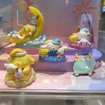 Sanrio A Good Dream Series экшн-фигурка Ночная лампа периферическая статуя Спальня украшение коллекционные подарки для детей на день рождения игрушки