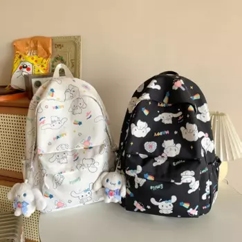 Sanrio аниме Cinnamoroll школьная сумка для девочки рюкзак для учеников младшей школы кавайная вместительная Водонепроницаемая фотосумка