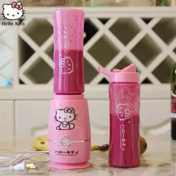 Sanrio Kawaii домашняя соковыжималка Hello Kitty мультфильм милый мини-блендер для сока модные кухонные принадлежности новый стильный комплект подарок