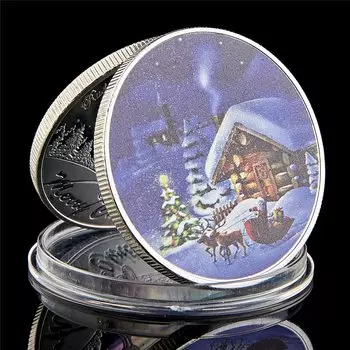 Санта-Клаус коллекционная монета SMJY