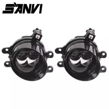 Sanvi 3-дюймовые автомобильные Bi светодиодный линзы Hyperboloid Противотуманные фары 5500K для Toyota Corolla Yaris Auris Land Cruiser Camry Highlander