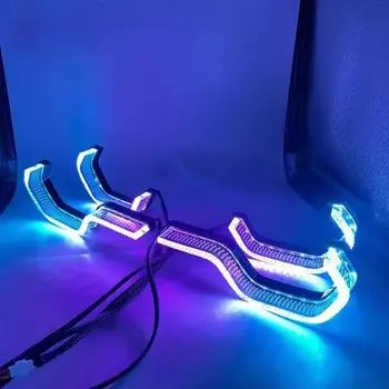 SANVI 4 шт. RGB двухцветные светодиодные ангельские глазки для BMW 3 серии F30 F31 F35 2016-2019 Модель M3 M4 Стиль Дневные ходовые огни Запчасти