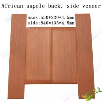 Sapele однобортная народная классическая гитара, материал задней панели, аксессуары, боковая доска, изогнутая задняя доска, песок