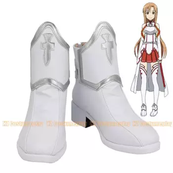 Сапоги для косплея аниме SAO Yuuki Asuna DJSY на заказ