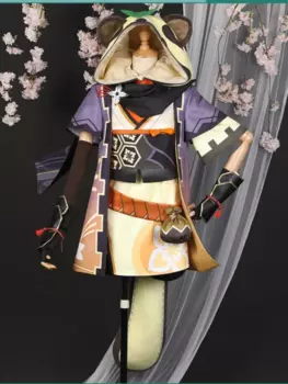 Sayu Косплей Костюм Game Genshin Impact Sayu Cos костюм женский красивая форма Одежда для ролевых игр карнавал Хэллоуин наряд для вечеринки