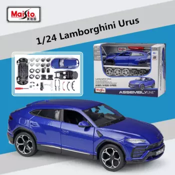 Сборная модель автомобиля Maisto 1:24 Lamborghini Urus SUV из сплава, модель спортивного автомобиля под давлением, имитация детских игрушек в подарок