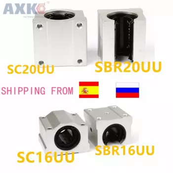 SC20UU SCS16UU SBR20UU SBR16UU 20 мм 16 мм Линейный шарикоподшипник скользящий Блок 20 мм линейный подшипник для ЧПУ маршрутизатора линейный слайд