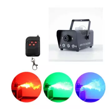 Сценический фотоаппарат с беспроводным управлением, 500 Вт, дымовая машина RGB, светодиодная противотуманная машина, светодиодный дымовой генератор для DJ вечерние, светодиодное сценическое освещение