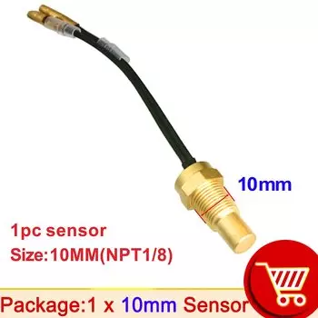 Счетчик гоночного автомобиля, датчик температуры масла, датчик температуры воды, заглушка с резьбой для автомобиля 12 В/24 В, грузовика, цифровой 10 мм, 14 мм, 17 мм, 21 мм