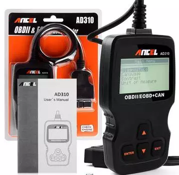 Считыватель кодов Ancel AD310 OBD2, Автомобильный сканер OBD 2, инструмент для диагностики двигателя