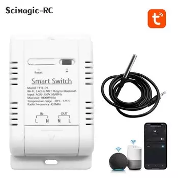 Scimagic-RC датчик температуры Tuya Wi-Fi 16А