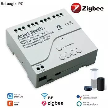Scimagic-RC Умный выключатель Zigbee 4 канала