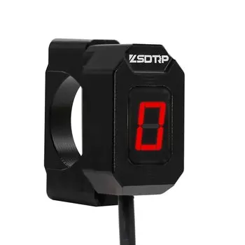 SCL Racing 6-скоростной универсальный мотоциклетный цифровой индикатор передачи, светодиодный дисплей, рычаг переключения передач, магнитный держатель индикатора передачи для Suzuk