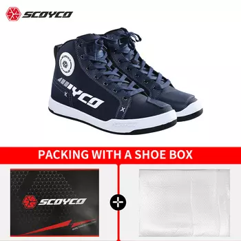SCOYCO MT068 обувь для мотоциклетных гонок тканевая резиновая нескользящая подошва дышащие износостойкие мужские мотоциклетные ботинки для верховой езды