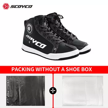 SCOYCO обувь для мотоциклетных гонок всесезонные дышащие удобные износостойкие Нескользящие мотоциклетные ботинки для верховой езды