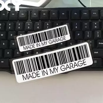 Сделано в моем гараже, забавный автомобильный Стайлинг, милые автомобильные наклейки, наклейки, автомобили, мотоциклы, виниловые наклейки