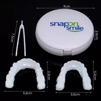 Sdotter New Dental Perfect Fit Отбеливание зубов Поддельный чехол для зубов Регулируемые временные накладные брекеты из смолы Snap On Smile Veneers Pr