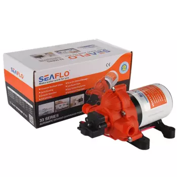 SEAFLO 33 Series 3,0 галлона в минуту 45PSI 24 В SFDP2-030-045-33 Самовсасывающий мембранный насос для лодки, душа, туалета