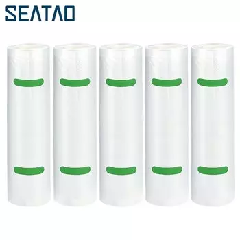 SEATAO прозрачные вакуумные пакеты для хранения продуктов 5 шт.