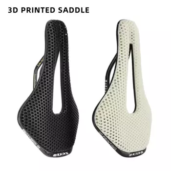 Седло Велосипедное с 3D принтом, удобное ажурное, дышащее, ультралегкое, из нейлона/углеродного волокна, запчасти для горного и дорожного велосипеда