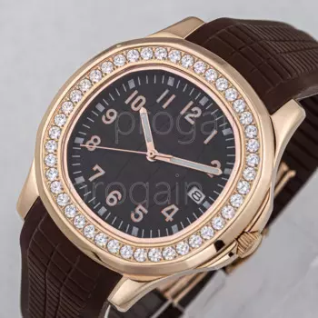 SEEKO Роскошные мужские автоматические часы с бриллиантами, светящееся сапфировое стекло, водонепроницаемые мужские стальные часы 100 м, резиновый ремешок