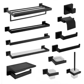 Набор аксессуаров для ванной SEKOVA черный сталь 304