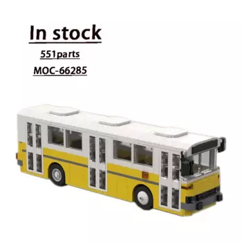 Семейная модель городского транспорта автобуса • 551 деталей: MOC, креативные игрушки, Детский конструктор на день рождения, игрушки, подарки