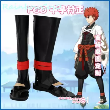 Senji Muramasa FGO Fate Grand Order Cosplay Shoes Boots Game Anime Party Halloween Chritmas RainbowCos0 W3298