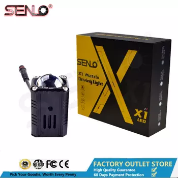 Senlo X1 светодиодные фары, вспомогательные авто DRL IP68, водонепроницаемые противотуманные фары, противотуманные фары дальнего света для мотоцикла, аксессуары для переднего капота