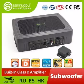 Sennuopu T6 6x9 Автомобильные динамики Автомобильное аудио Нижний сабвуфер Авто Carro Активный усилитель Sub Woofer под сиденьем для автомобиля