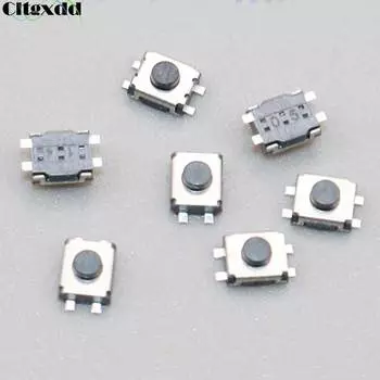 Cltgxdd 50/100 шт 3*4*2 мм SMD переключатель 4-контактный сенсорный Микро Переключатель Тактильные Такт Кнопочные переключатели 3x4x2 мм мини кнопки