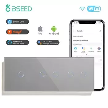 Сенсорные переключатели BSEED Wi-Fi 2 клавиши