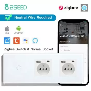 Сенсорные выключатели BSEED Zigbee 1/2/3 клавиши