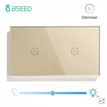 Сенсорный диммер BSEED, настенный переключатель с регулируемой яркостью для лестниц