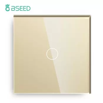 Сенсорный переключатель BSEED 1/2/3 Gang стеклянный 220В