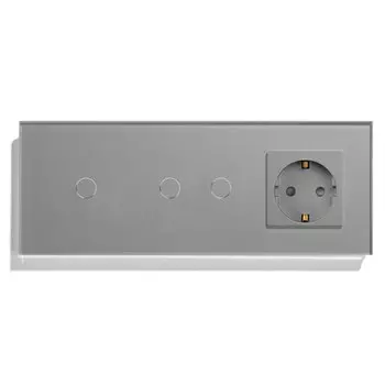 Сенсорный выключатель BSEED с розеткой 220В