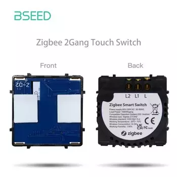 Сенсорный выключатель Bseed Zigbee 1/2/3 клавиш