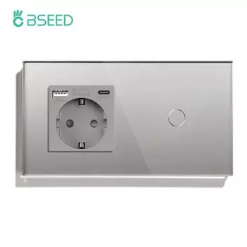 Сенсорный выключатель света BSEED 1/2/3 Gang серый