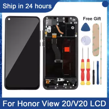 Сенсорный ЖК-дисплей 6,4 ''для Huawei Honor View 20, дисплей с дигитайзером в сборе, запасной ЖК-экран для Honor V20