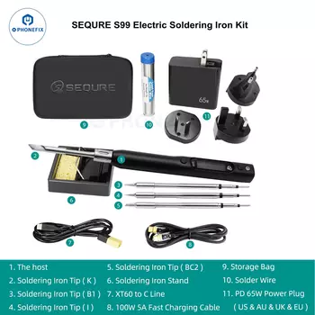 SEQURE S99 S60 Нанопаяльник для ремонта