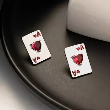 Серьги-гвоздики из меди SOHO