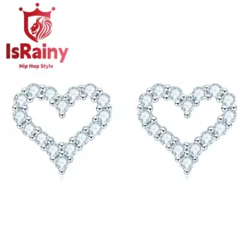 Серьги-гвоздики из серебра 925 пробы в стиле хип-хоп