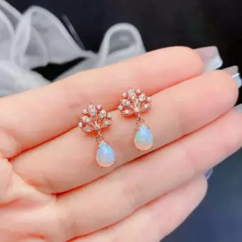 Серьги-гвоздики женские из серебра 925 пробы