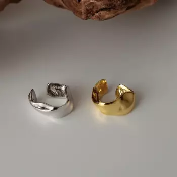 Серьги-Клипсы из серебра 925 пробы, 18 к