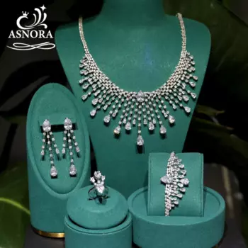 Серьги женские с фианитом, 3 А, 4 шт.