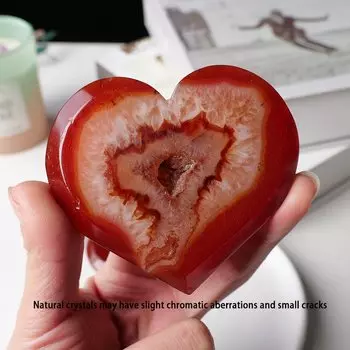 Сердолик сердце красный агат кластер Runyangshi