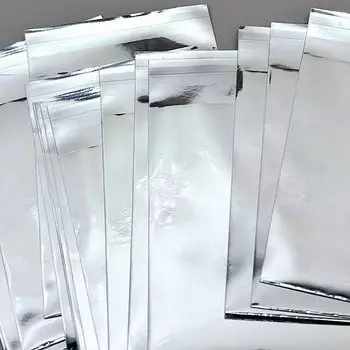 Серебристые самоклеящиеся чехлы для фотокарт SDJZT